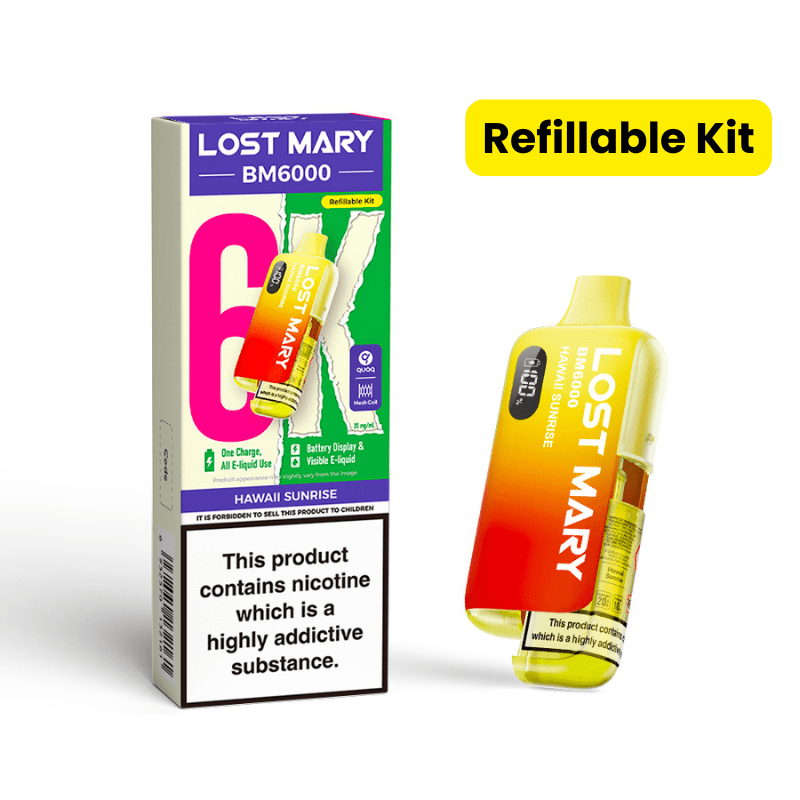 Lost Mary BM6000 Prefilled Kit | £7 - Avalanche Vapes Hawaii SunriseKIT