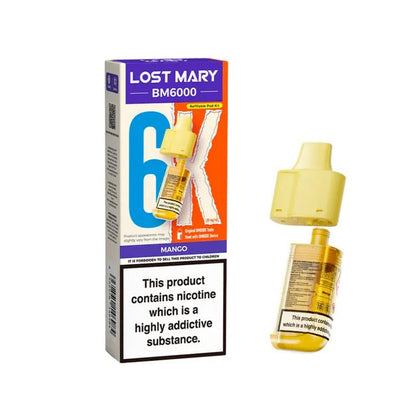 Lost Mary BM6000 Prefilled Pods | £5 - Avalanche Vapes Cola LimePODS