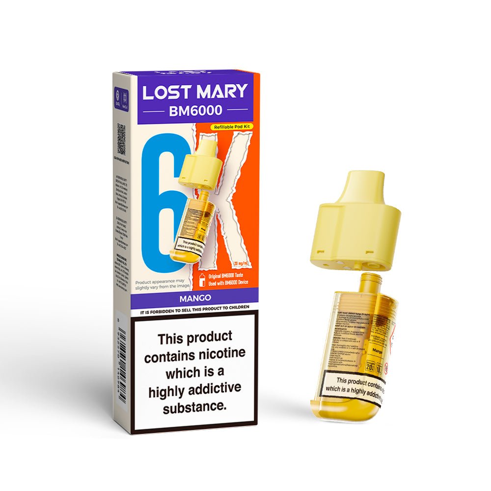 Lost Mary BM6000 Prefilled Pods | £5 - Avalanche Vapes Mad BluePODS