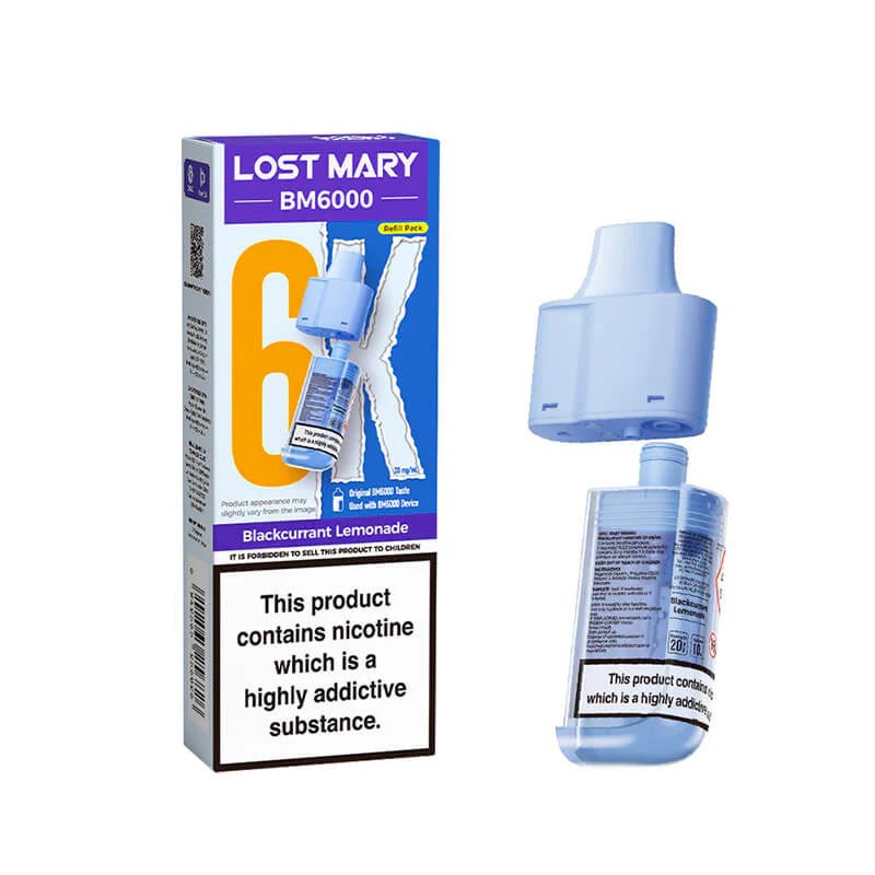 Lost Mary BM6000 Prefilled Pods | £5 - Avalanche VapesBlackcurrant LemonadePODS