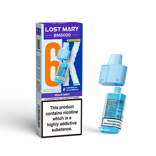 Lost Mary BM6000 Prefilled Pods | £5 - Avalanche Vapes Miami MintPODS