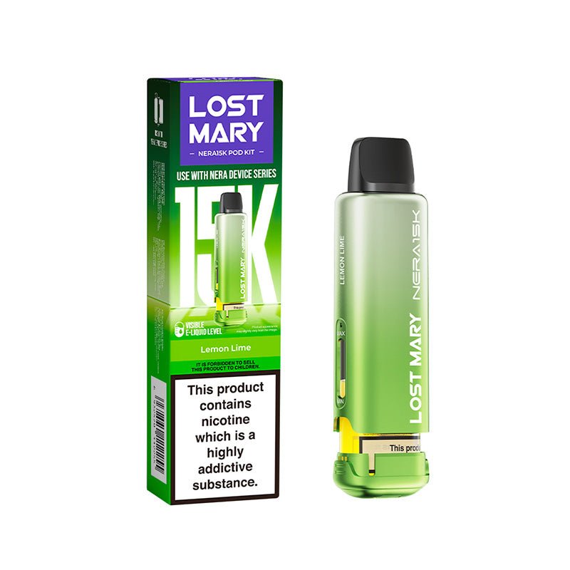 Lost Mary Nera 15K Pods | £6 - Avalanche Vapes Lemon LimePODS