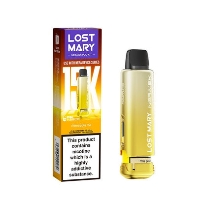 Lost Mary Nera 15K Pods | £6 - Avalanche Vapes Pineapple IcePODS
