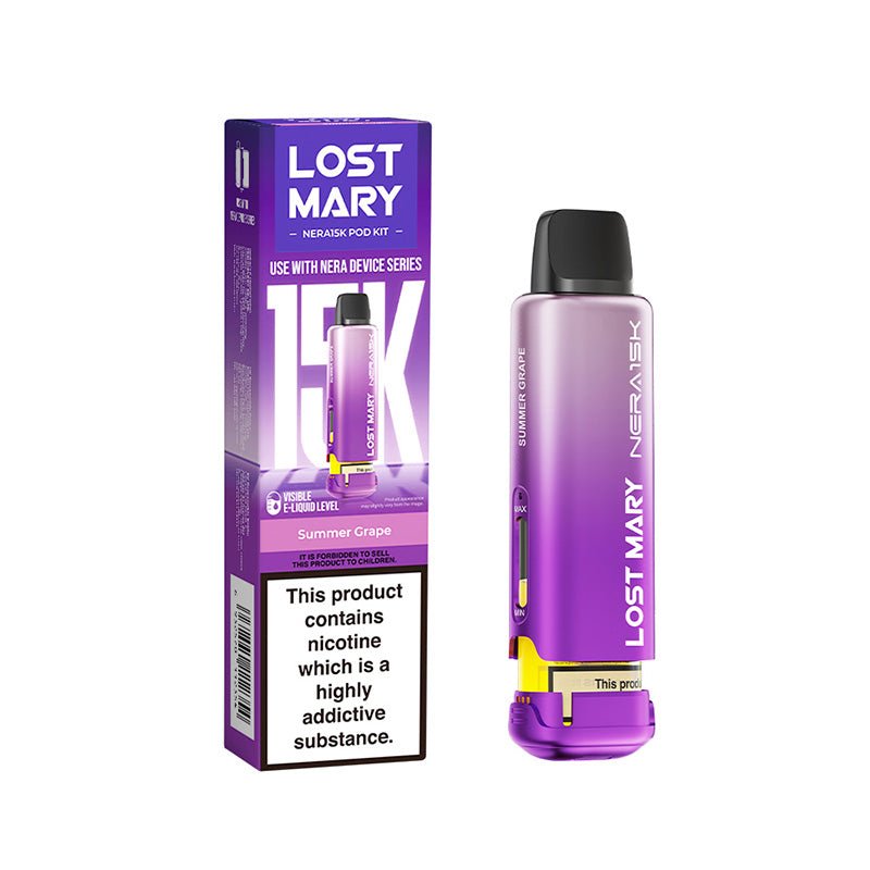 Lost Mary Nera 15K Pods | £6 - Avalanche Vapes Summer GrapePODS