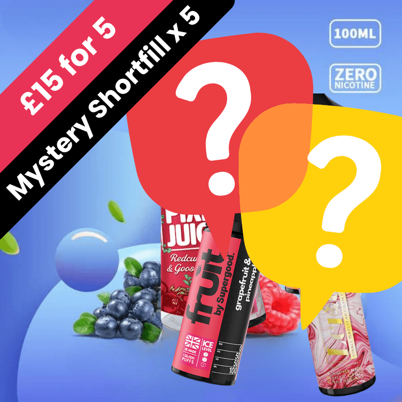 Mystery Shortfill Deal | 5 for £15 - Avalanche Vapes Mystery Shortfill ( 5 x 100ml + 10 Nics)