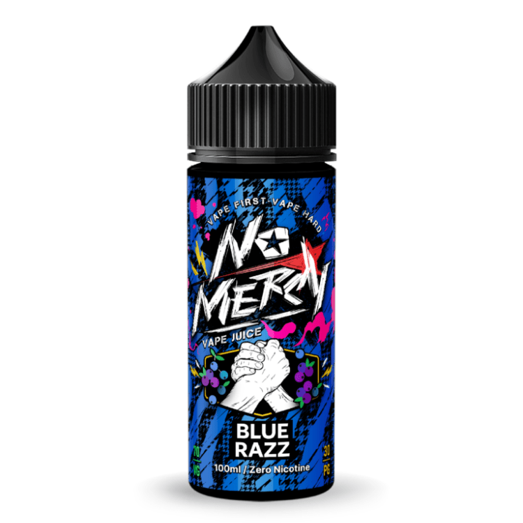 No Mercy 70/30 | 100ml + 2 Nics | £5 - Avalanche Vapes Blue Razz