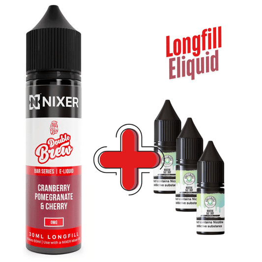Ohm Brew Longfill + 3 Salts - Avalanche Vapes Cranberry Pomegranate Cherry