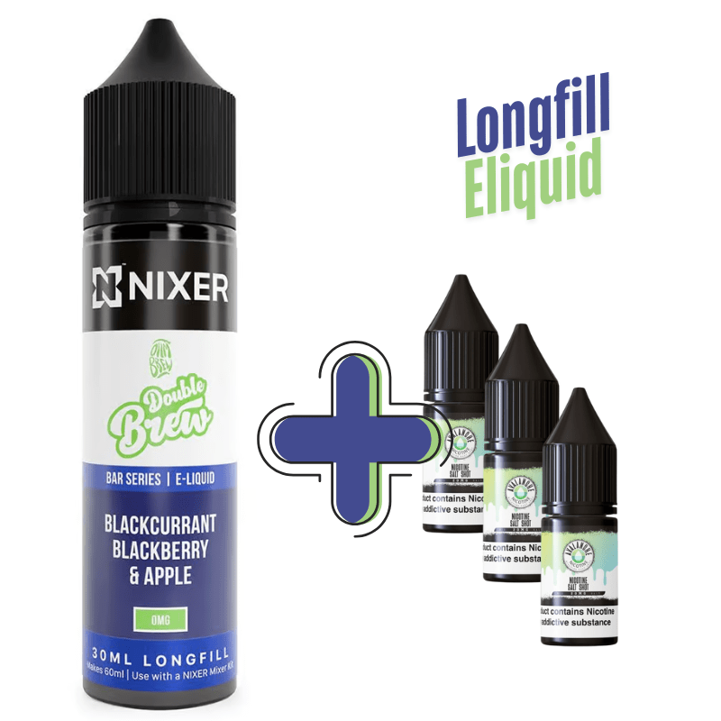 Ohm Brew Longfill + 3 Salts - Avalanche Vapes Blackcurrant Blackberry Apple