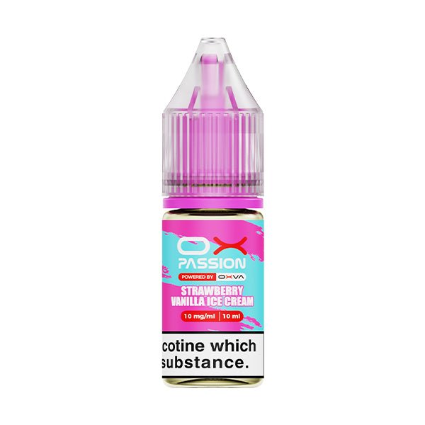 Ox Passion Nic Salt | From £1 - Avalanche Vapes Strawberry Vanilla Ice Cream10mg