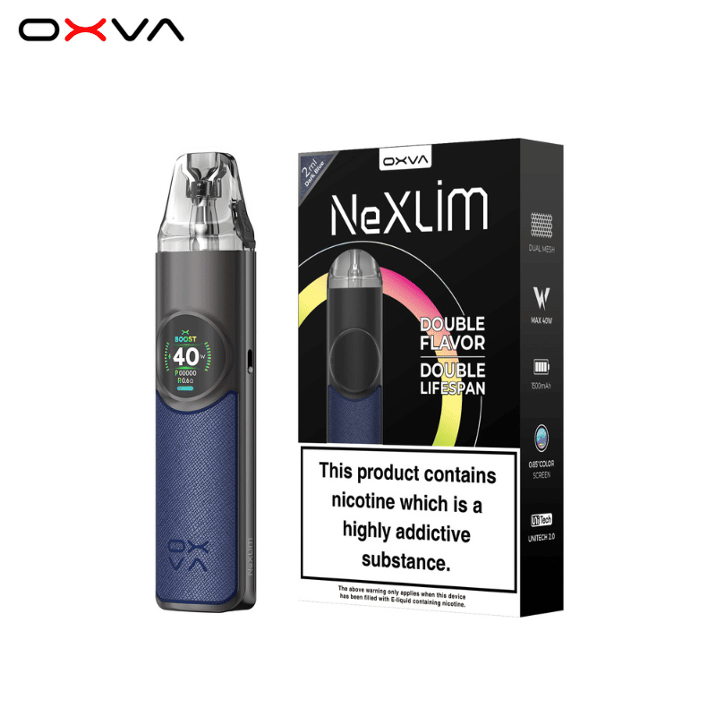 Oxva Nexlim Kit | £17 - Avalanche Vapes Dark Blue