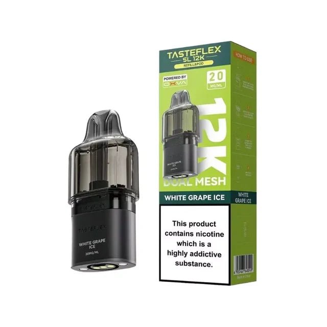 Oxva Tasteflex SL 12K Prefilled Pods | £5 - Avalanche Vapes White Grape IcePODS