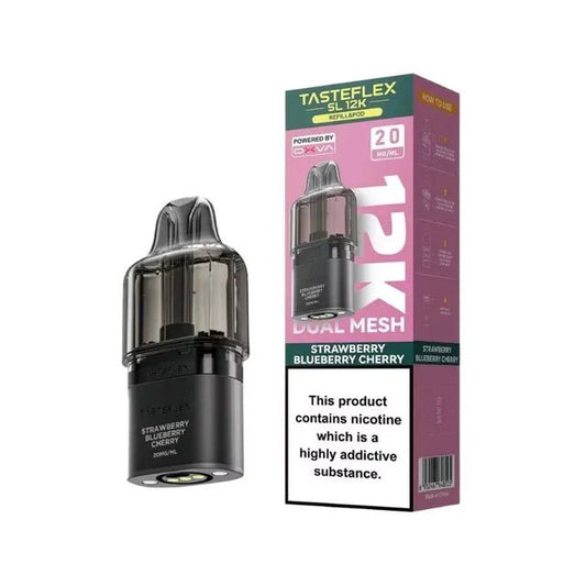 Oxva Tasteflex SL 12K Prefilled Pods | £5 - Avalanche Vapes Strawberry Blueberry CherryPODS