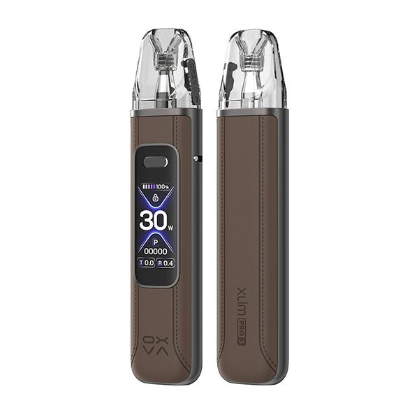 Oxva Xlim Pro 3 Kit | £20 - Avalanche Vapes Brown Leather