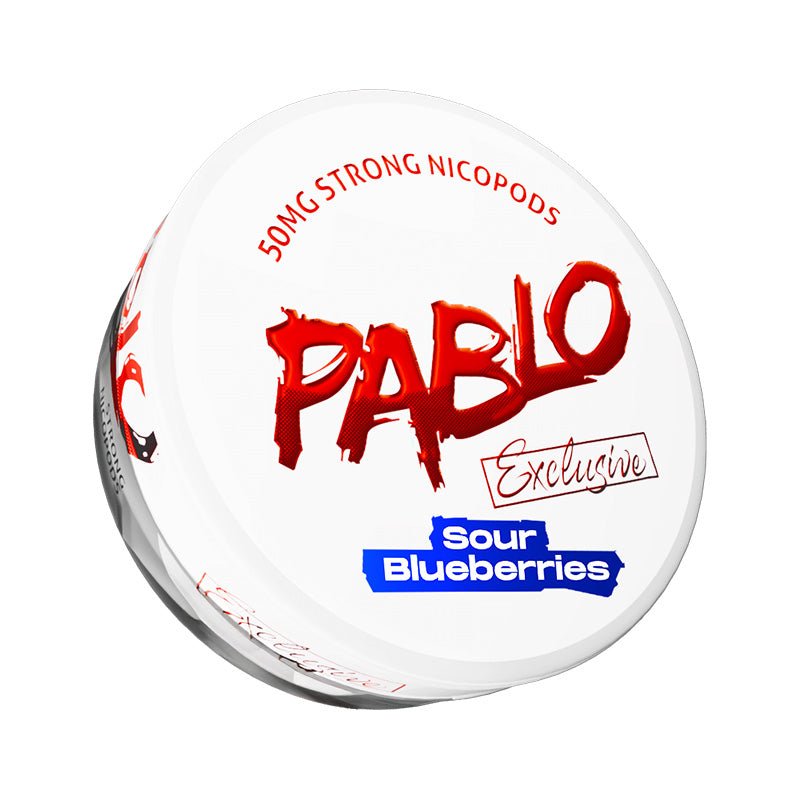 Pablo Exclusive Nicotine Pouches | 50mg | £2 - Avalanche Vapes Sour Blueberries50mg