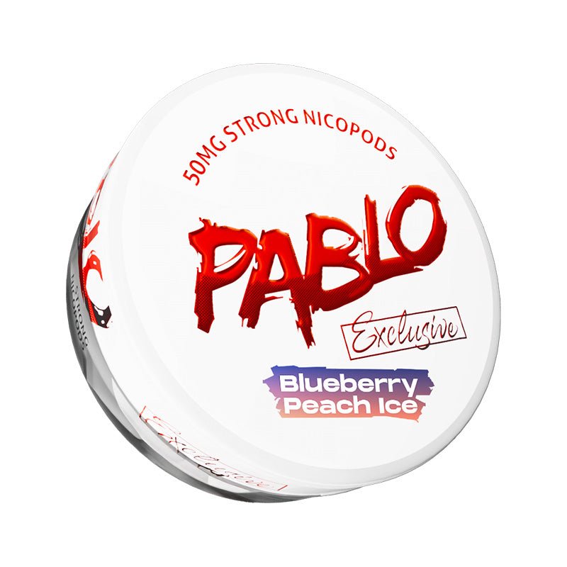Pablo Exclusive Nicotine Pouches | 50mg | £2 - Avalanche Vapes Blueberry Peach Ice50mg