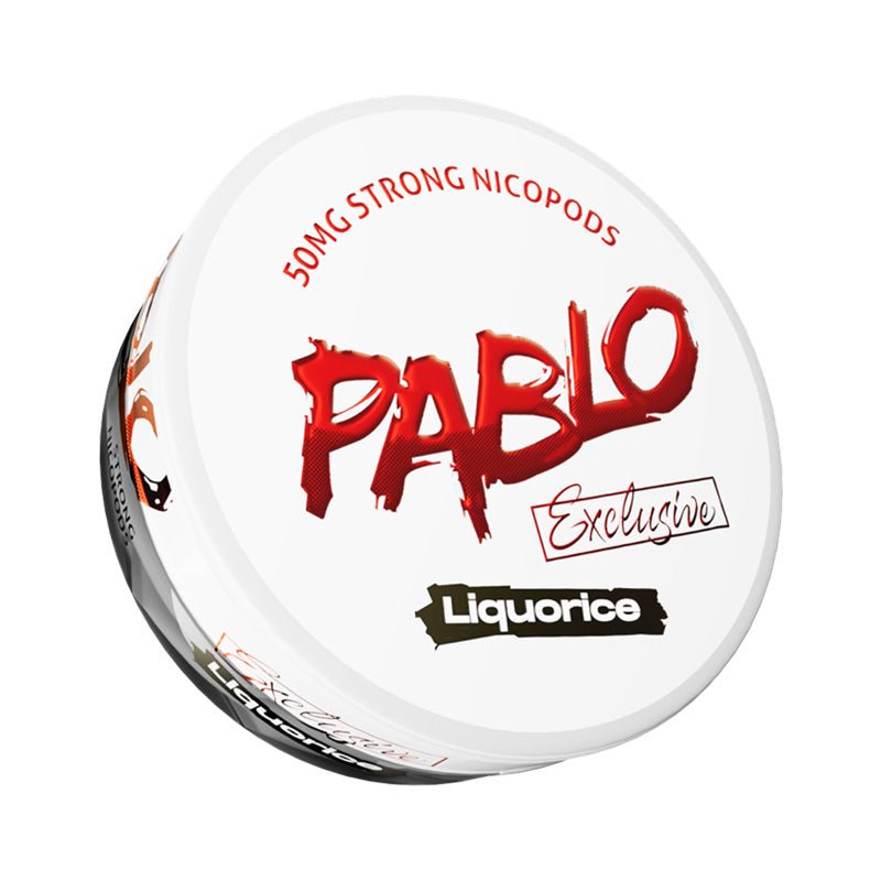 Pablo Exclusive Nicotine Pouches | 50mg | £2 - Avalanche Vapes Liquorice50mg