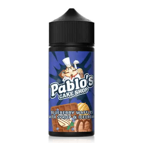Pablo's Cake Shop 70/30 | 100ml + 2 Nics | £7 - Avalanche Vapes Blueberry Waffle with Syrup and Ice Cream