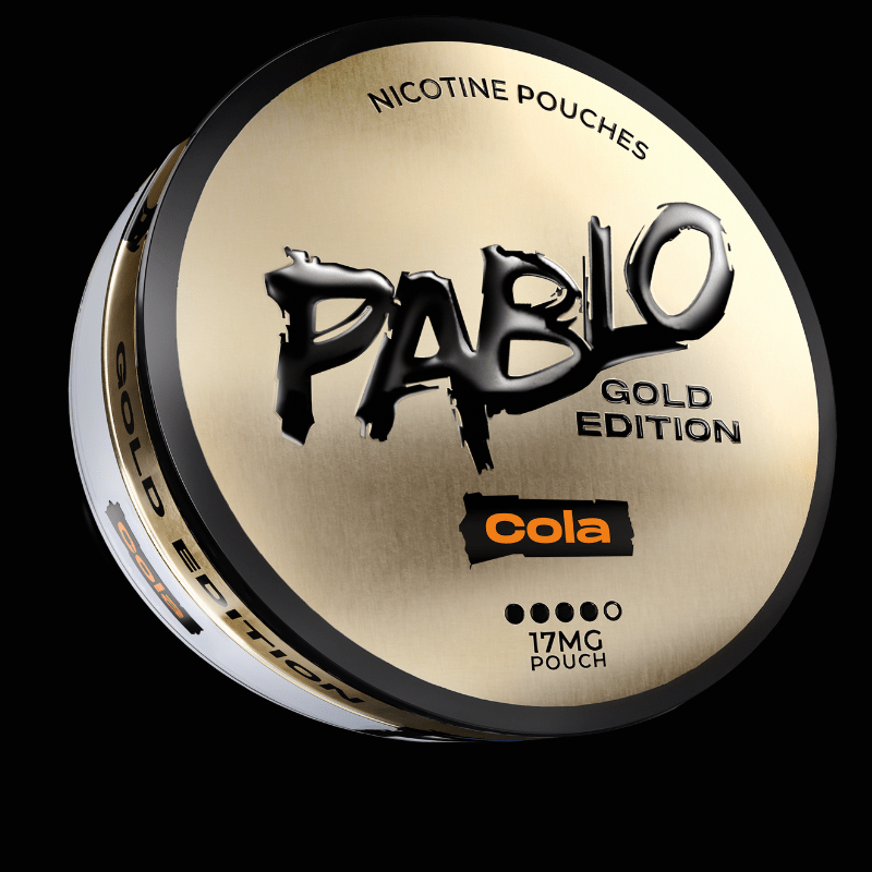 Pablo Gold Edition Nicotine Pouches | 17mg | 5 Tins for £15 | £3.50 - Avalanche Vapes Cola17mg