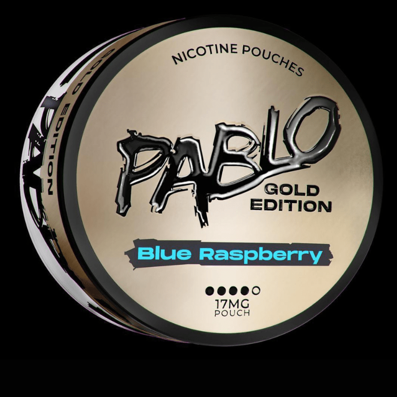 Pablo Gold Edition Nicotine Pouches | 17mg | 5 Tins for £15 | £3.50 - Avalanche Vapes Blue Raspberry17mg