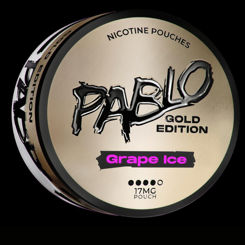 Pablo Gold Edition Nicotine Pouches | 17mg | 5 Tins for £15 | £3.50 - Avalanche Vapes Grape Ice17mg