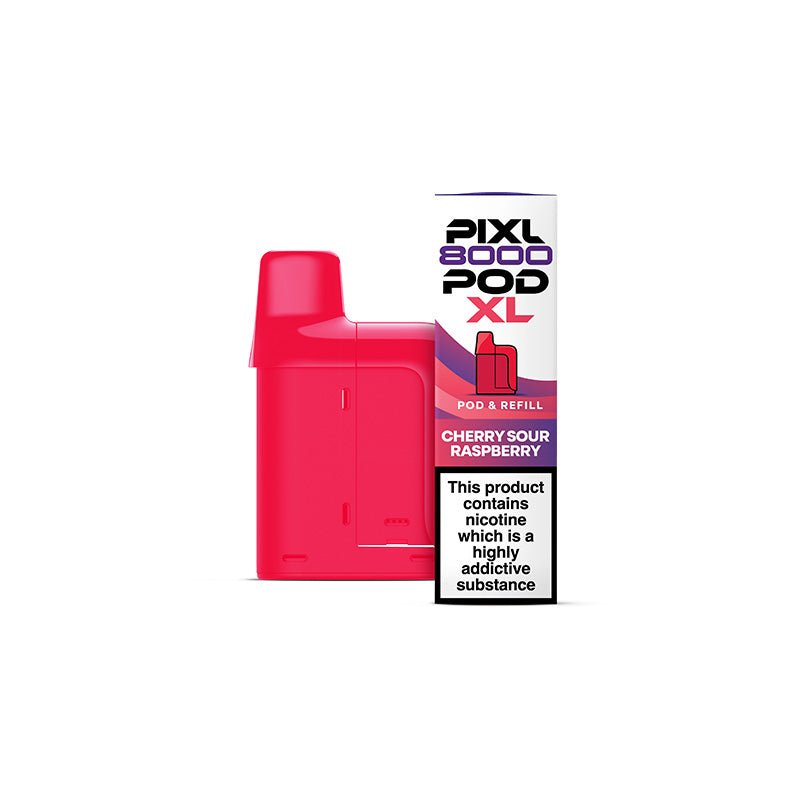 PIXL 8000 Prefilled Pods | £6 - Avalanche Vapes Cherry Sour RaspberryPODS