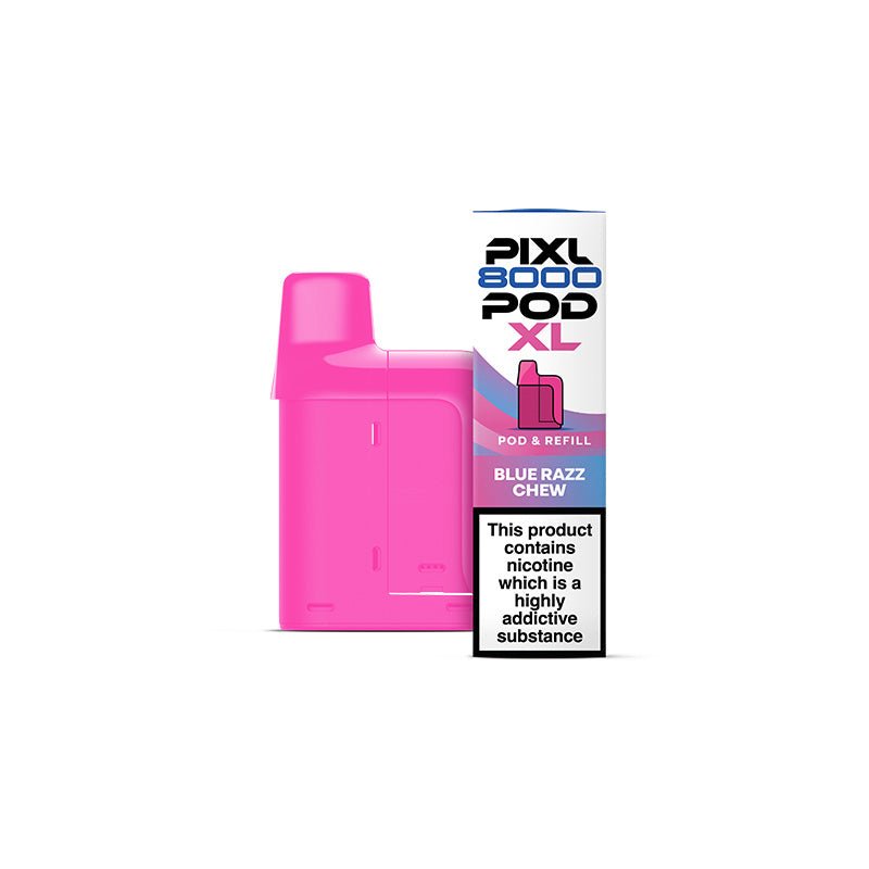 PIXL 8000 Prefilled Pods | £6 - Avalanche Vapes Blue Razz ChewPODS