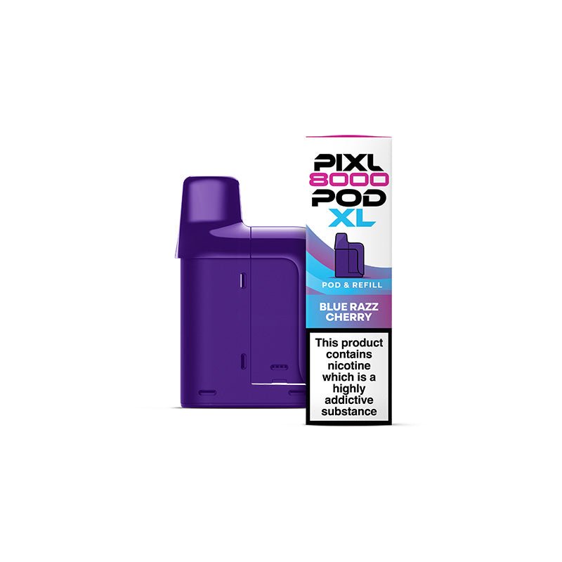 PIXL 8000 Prefilled Pods | £6 - Avalanche Vapes Blue Razz CherryPODS