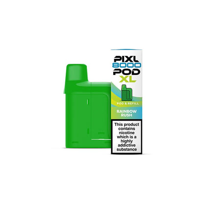 PIXL 8000 Prefilled Pods | £6 - Avalanche Vapes Rainbow RushPODS