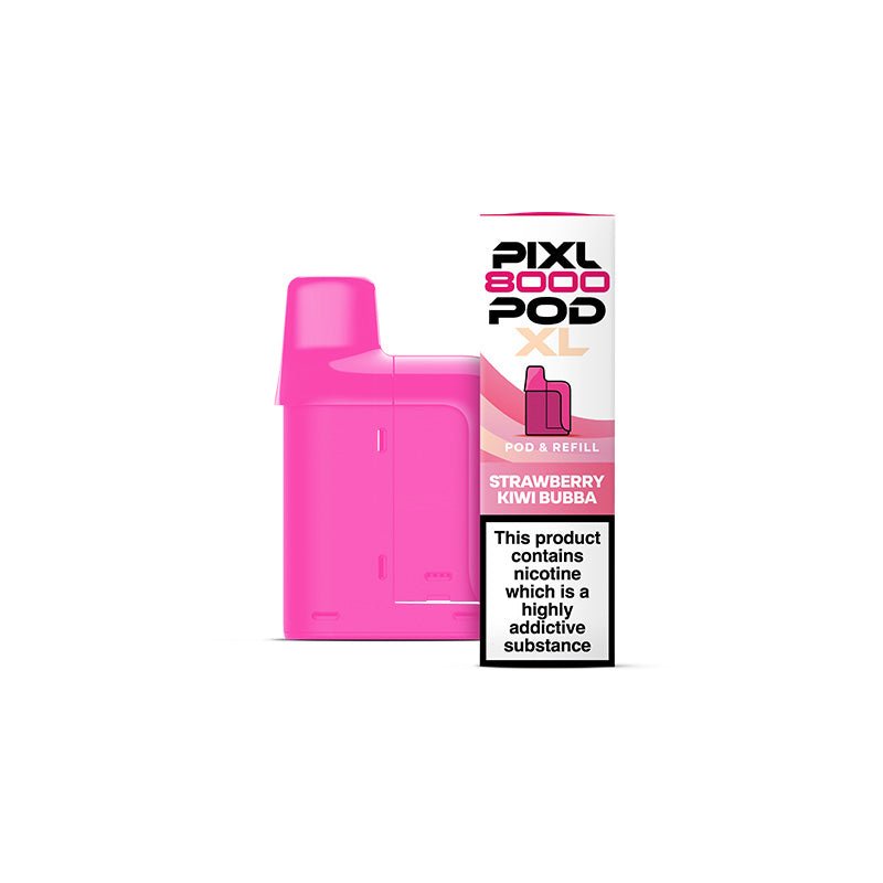 PIXL 8000 Prefilled Pods | £6 - Avalanche Vapes Strawberry Kiwi BubbaPODS