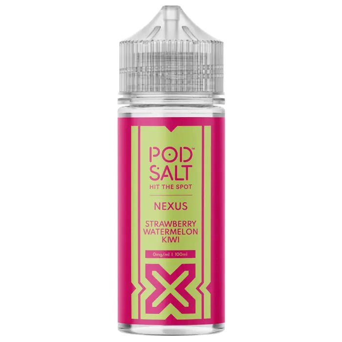 Pod Salt Nexus 70/30 | 100ml + 2 Nics | £6 - Avalanche Vapes Strawberry Banana Rhubarb