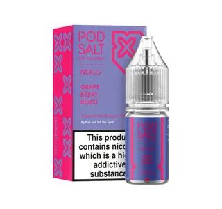 Pod Salt Nexus 70/30 | 100ml + 2 Nics | £6 - Avalanche Vapes Grape Berry Burst