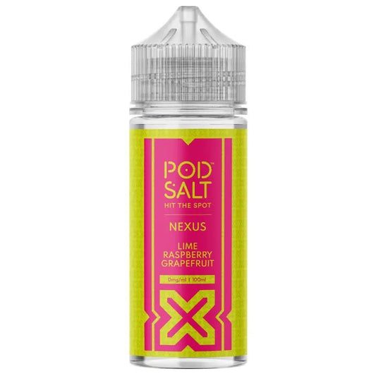 Pod Salt Nexus 70/30 | 100ml + 2 Nics | £6 - Avalanche Vapes Lime Raspberry Grapefruit