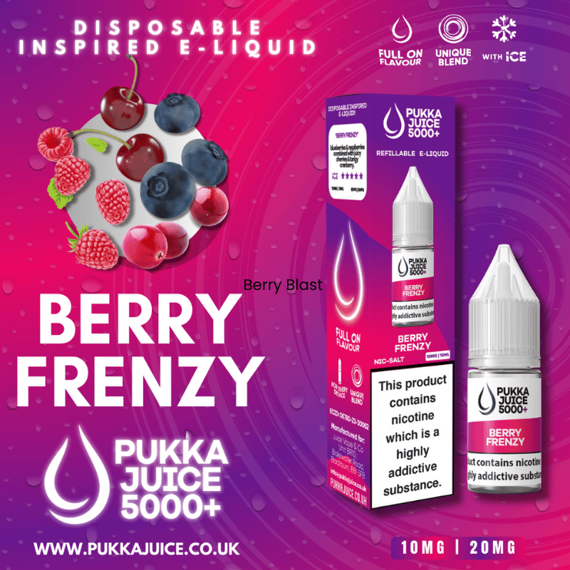 Pukka Juice 5000+ Nic Salt | £1 - Avalanche Vapes Fizzy Pop10mg