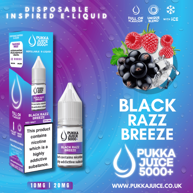 Pukka Juice 5000+ Nic Salt | £1 - Avalanche Vapes Fizzy Pop10mg