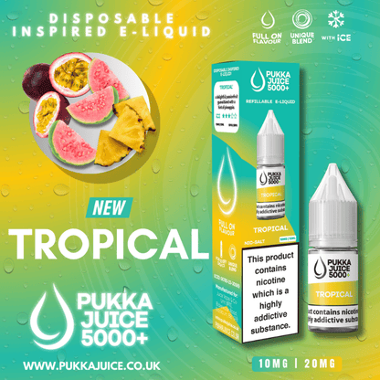 Pukka Juice 5000+ Nic Salt | £1 - Avalanche Vapes Pineapple Ice10mg