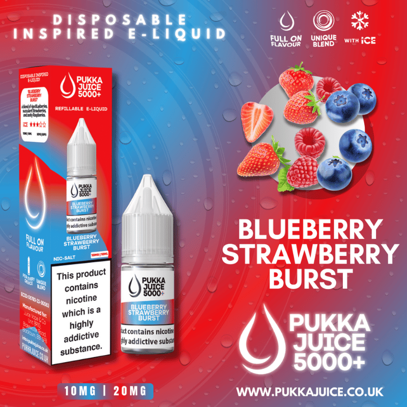 Pukka Juice 5000+ Nic Salt | £1 - Avalanche Vapes Pineapple Ice10mg
