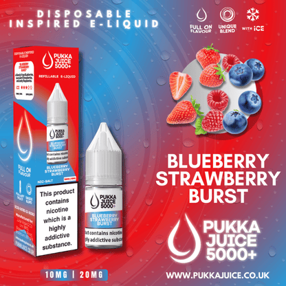 Pukka Juice 5000+ Nic Salt | £1 - Avalanche Vapes Pineapple Ice10mg