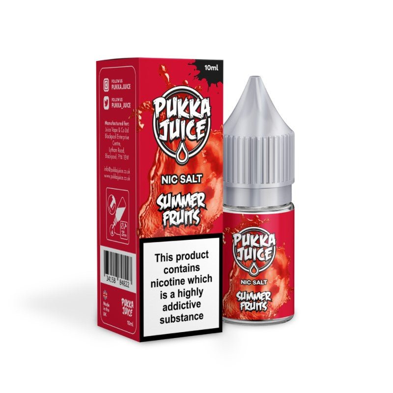 Pukka Juice Nic Salt | £1 - Avalanche Vapes Summer Fruits10mg
