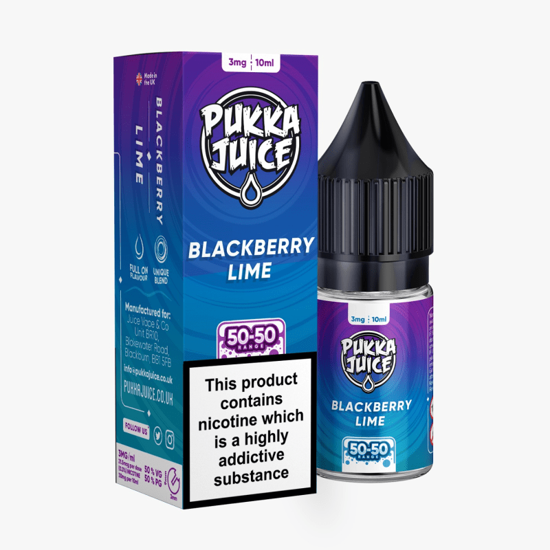 Pukka Juice Nic Salt | £1 - Avalanche Vapes Blackberry Lime10mg