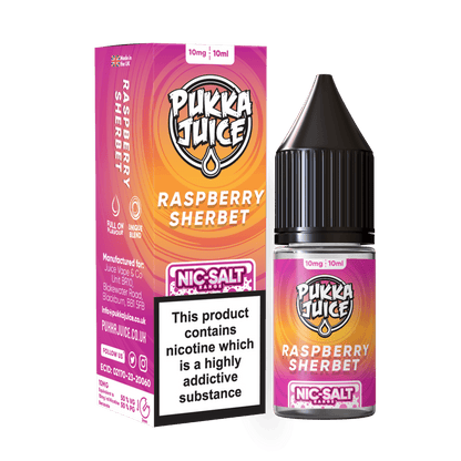 Pukka Juice Nic Salt | £1 - Avalanche Vapes Raspberry Sherbert10mg