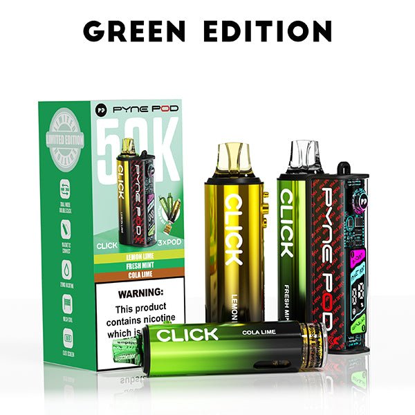 Pyne Pod Click Prefilled Kit | £11 - Avalanche Vapes Green EditionKIT