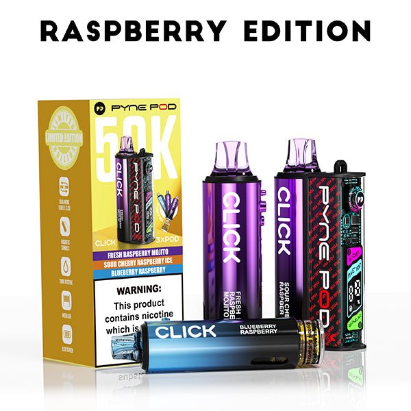 Pyne Pod Click Prefilled Kit | £11 - Avalanche Vapes Raspberry EditionKIT
