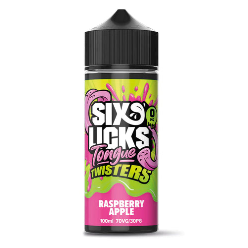 Six Licks Tongue Twister 100ml + 2 Nics £10