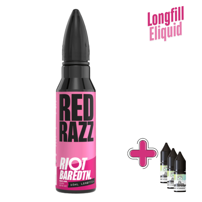 Riot Squad BAR EDTN Longfill + 3 Nic Salts | £7 - Avalanche Vapes Red Razz/ 9mg (inc 3 Salt shots)