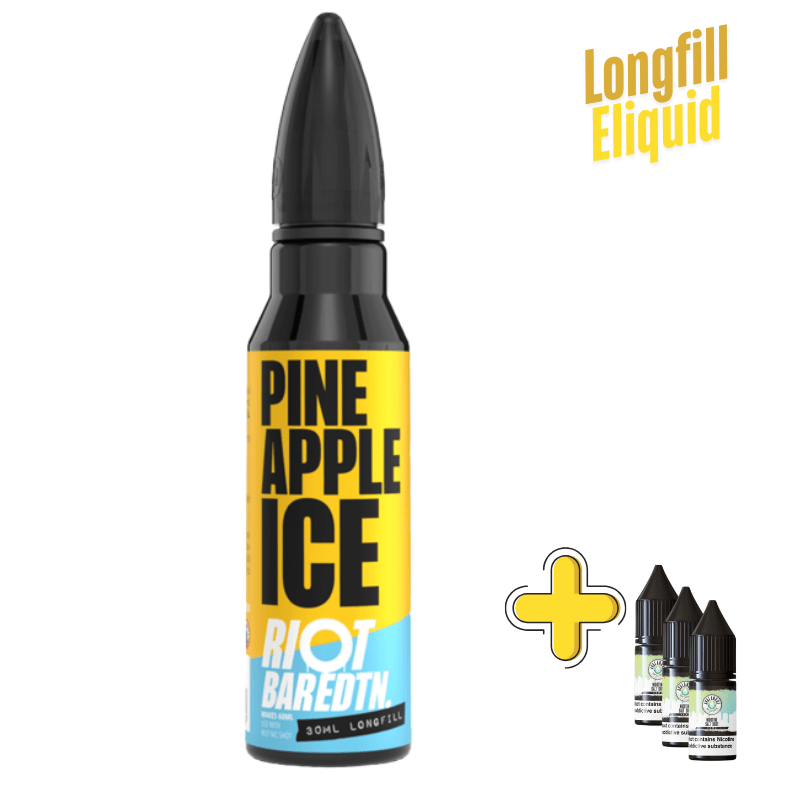 Riot Squad BAR EDTN Longfill + 3 Nic Salts | £7 - Avalanche Vapes Pineapple Ice/ 9mg (inc 3 Salt shots)