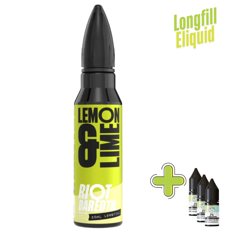 Riot Squad BAR EDTN Longfill + 3 Nic Salts | £7 - Avalanche Vapes Lemon Lime/ 9mg (inc 3 Salt shots)