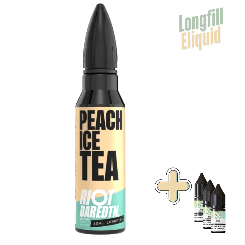 Riot Squad BAR EDTN Longfill + 3 Nic Salts | £7 - Avalanche Vapes Peach Ice Tea/ 9mg (inc 3 Salt shots)