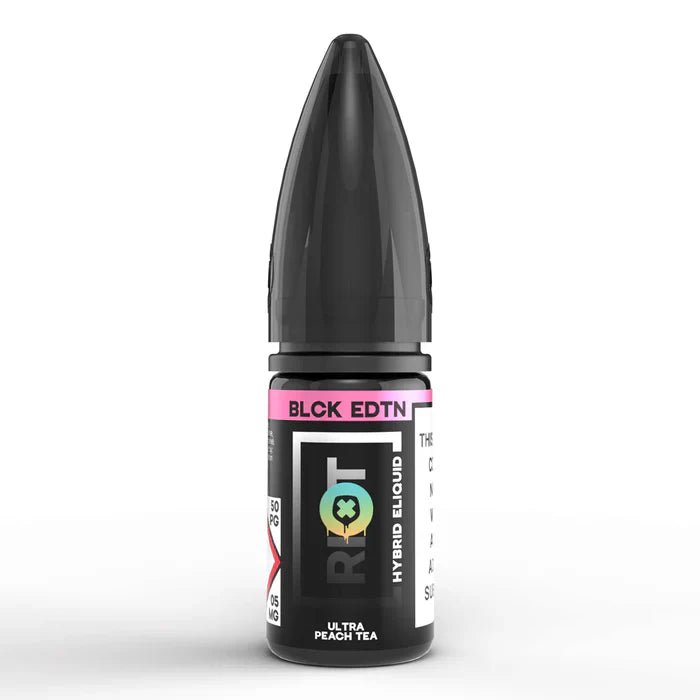 Riot Squad Hybrid Nic Salt | From £1 - Avalanche Vapes BLCK Ultra Peach Tea10mg