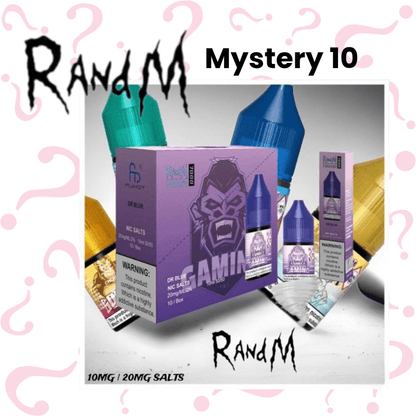 Salts Mystery Deal | £7 for 10 or £20 for 40 - Avalanche Vapes LtdR&M Salts (Mystery 10)10mg