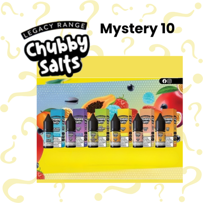 Salts Mystery Deal | £7 for 10 or £20 for 40 - Avalanche Vapes LtdChubby Salts (Mystery 10)10mg